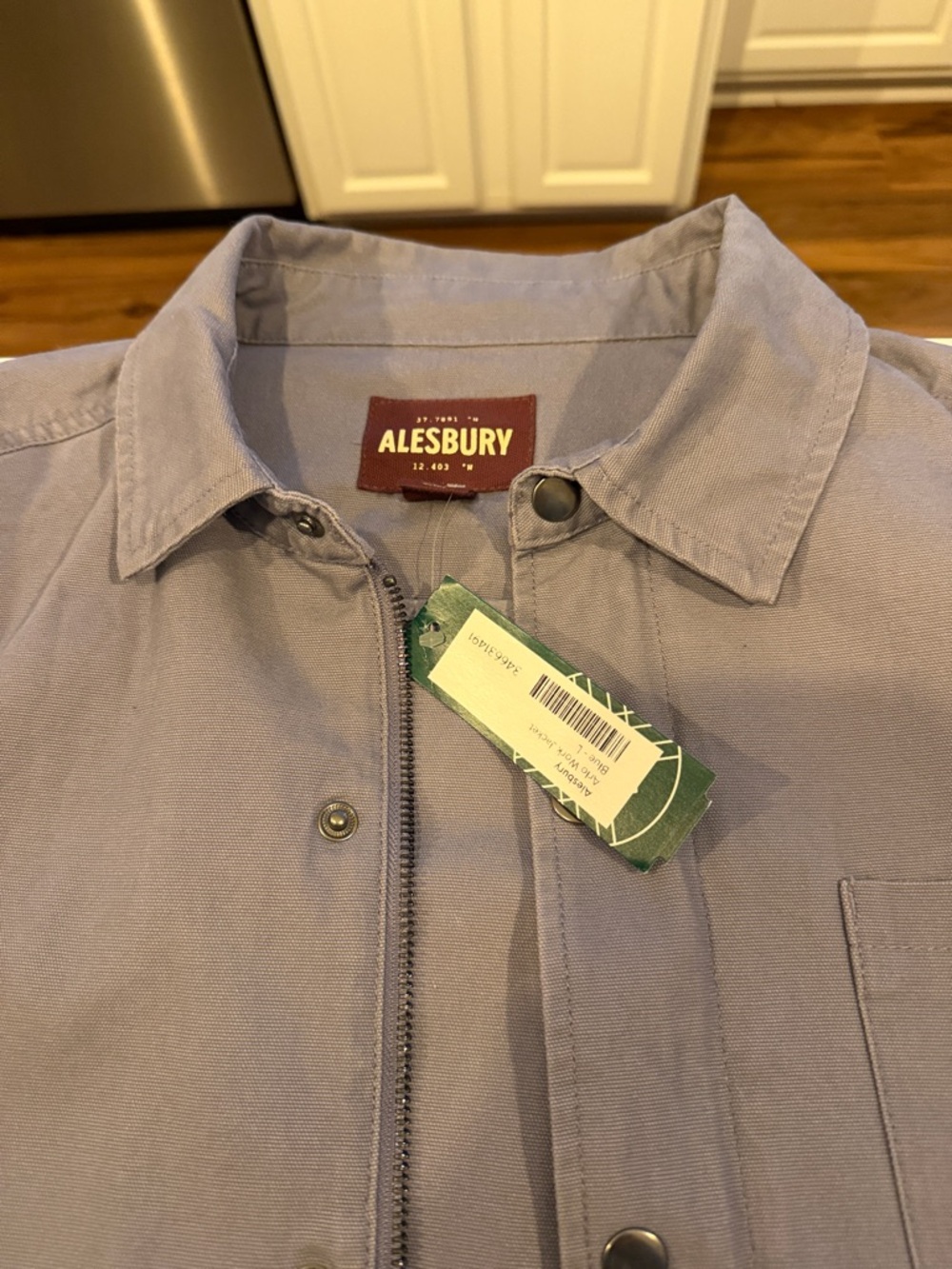 Alesbury Blue Button-Up Jacket